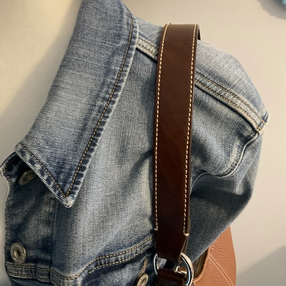 Dooney & Bourke Brown Leather Shoulders Bag - Picture 3 of 14